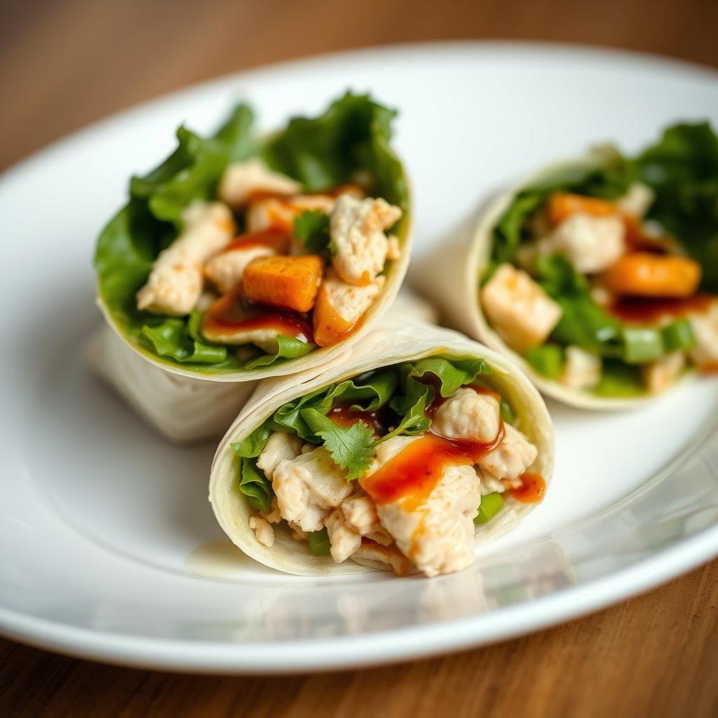 Asian-Inspired Chicken Salad Wraps Asian-Inspired Chicken Salad Wraps
