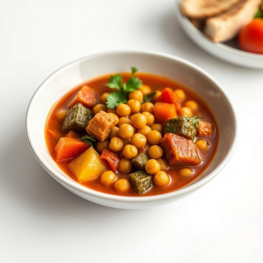 Moroccan-Spiced Chickpea & Vegetable Stew (Leftover) Moroccan-Spiced Chickpea & Vegetable Stew (Leftover)