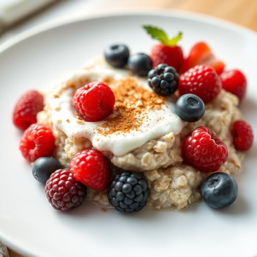 Overnight Oats with Cinnamon and Mixed Berries Overnight Oats with Cinnamon and Mixed Berries