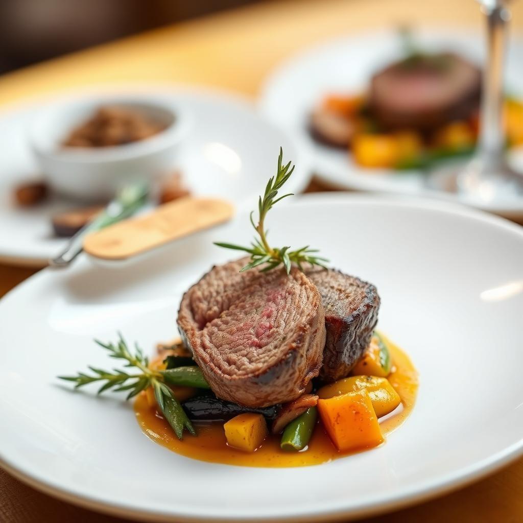 Rosemary Garlic Striploin with Roasted Vegetables Rosemary Garlic Striploin with Roasted Vegetables