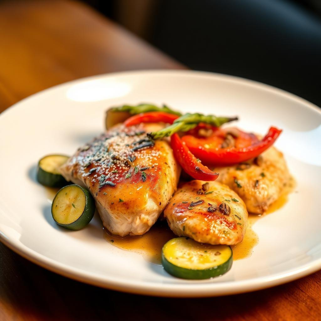 Skillet Garlic Herb Chicken with Roasted Vegetables Skillet Garlic Herb Chicken with Roasted Vegetables