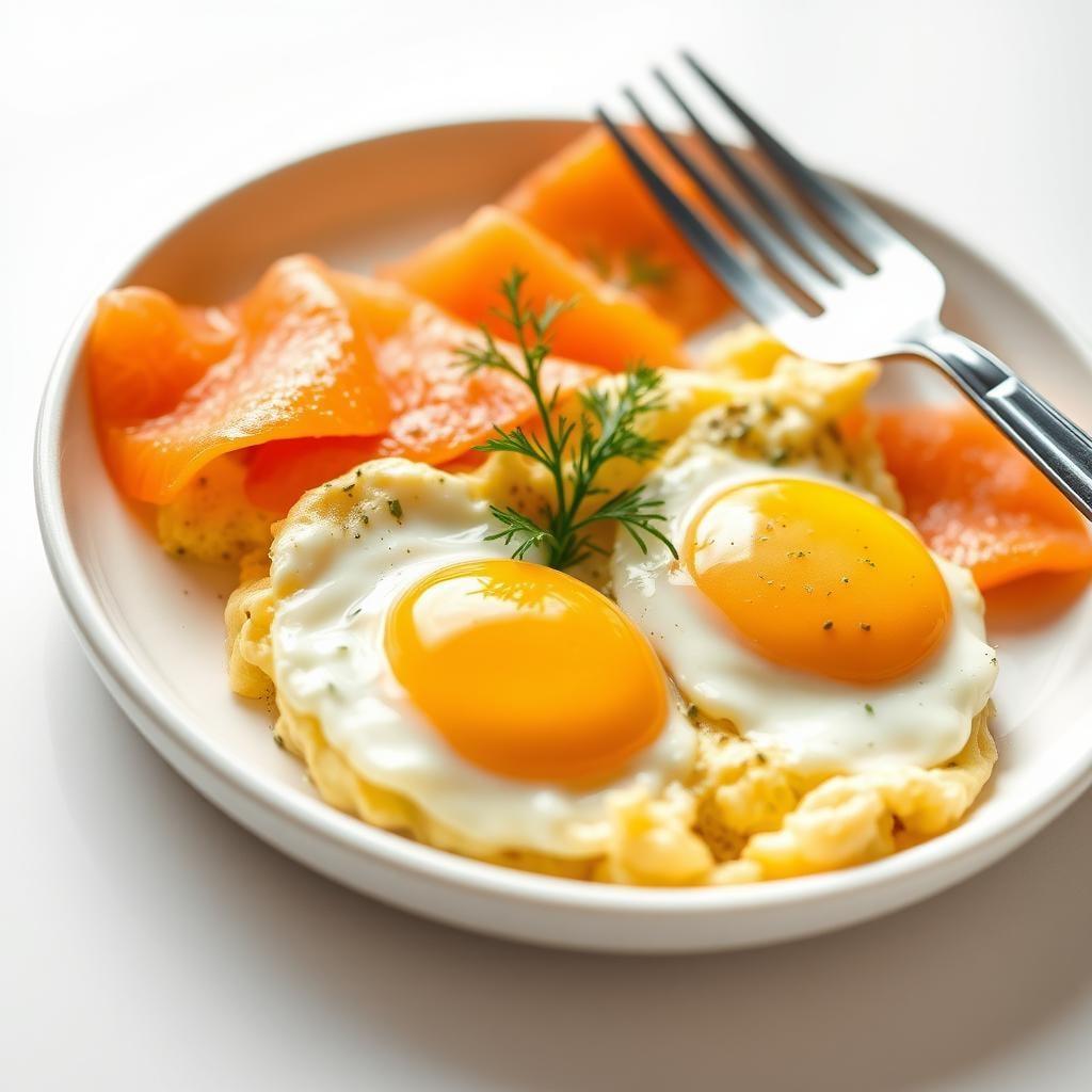 Smoked Salmon & Dill Scrambled Eggs Smoked Salmon & Dill Scrambled Eggs