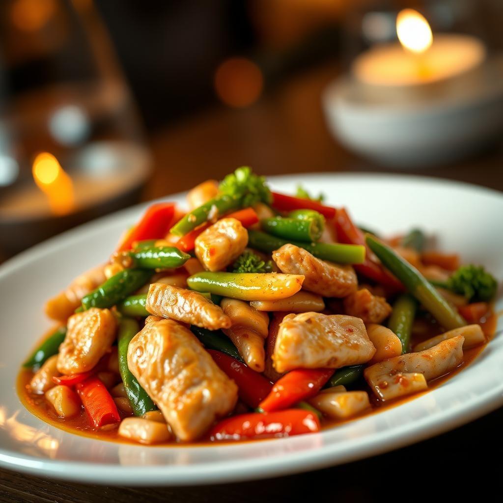 Turkey and Vegetable Stir-Fry with Ginger Sauce Turkey and Vegetable Stir-Fry with Ginger Sauce