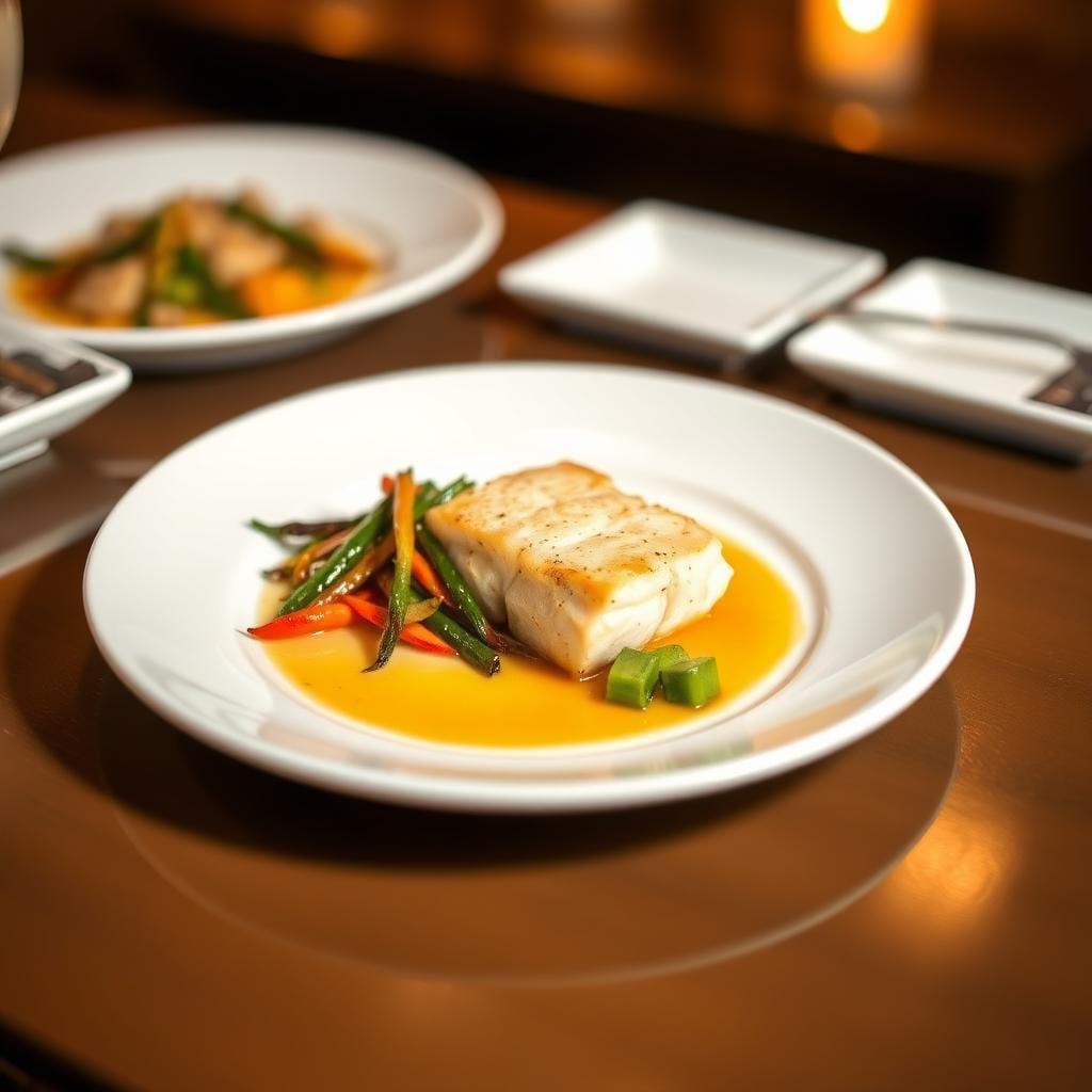 Miso Butter Cod with Sesame Vegetables Miso Butter Cod with Sesame Vegetables