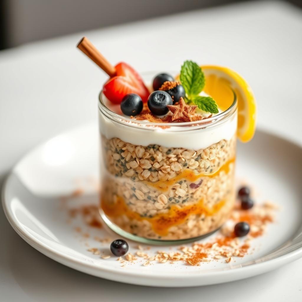 Overnight Maple Cinnamon Oatmeal Parfait Overnight Maple Cinnamon Oatmeal Parfait