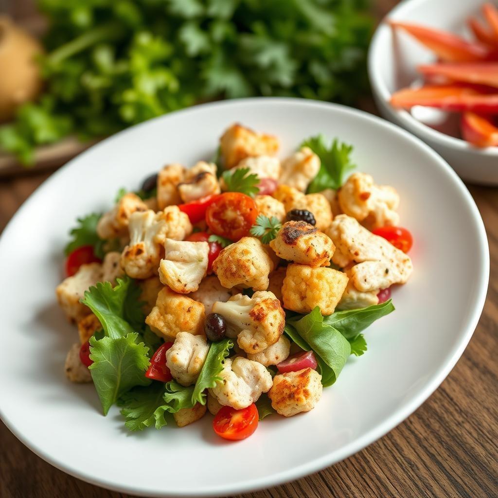 Tuscan Cauliflower and Turkey Salad Tuscan Cauliflower and Turkey Salad