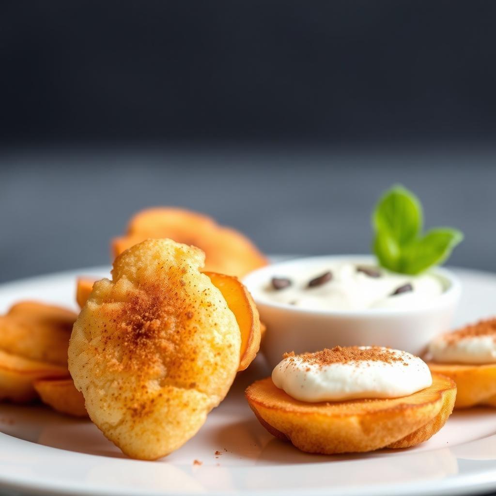 Cinnamon Apple Crisps with Honey Yogurt Dip