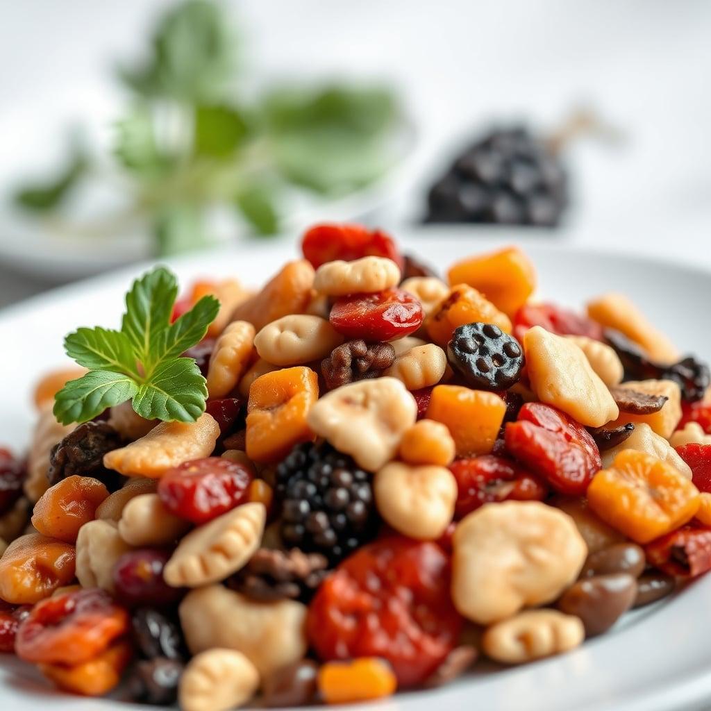 Trail Mix with Dried Fruit and Nuts Trail Mix with Dried Fruit and Nuts