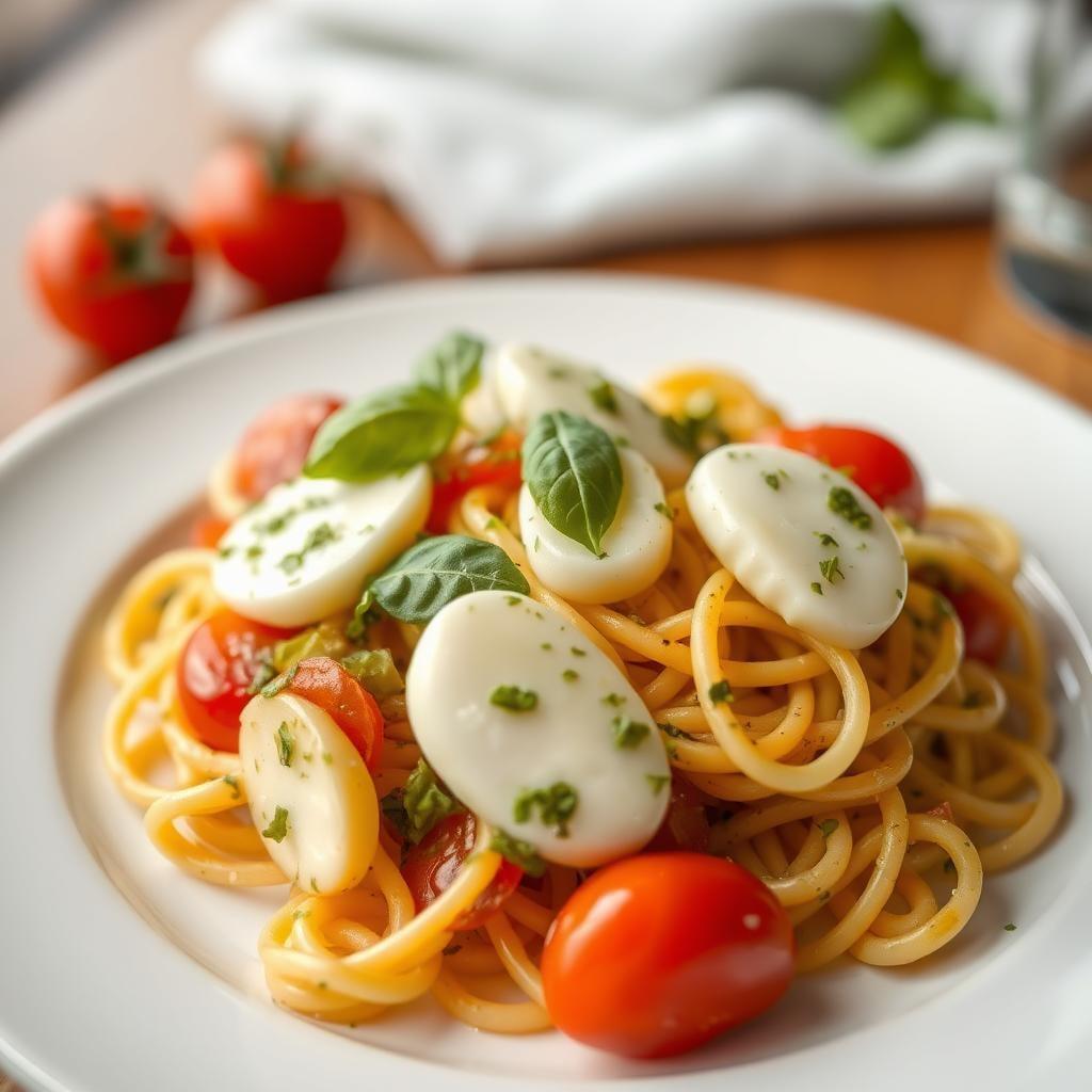 Caprese Pesto Pasta Salad