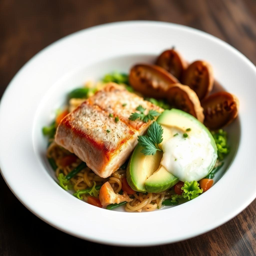 Smoked Trout and Avocado Breakfast Bowl Smoked Trout and Avocado Breakfast Bowl