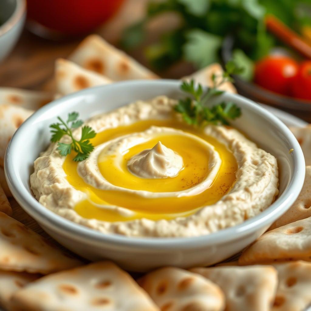 Hummus and Soft Pita Wedges Hummus and Soft Pita Wedges