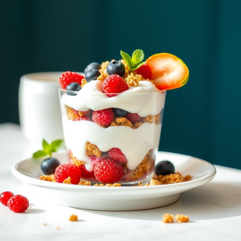 Greek Yogurt Parfait with Berries & Granola Greek Yogurt Parfait with Berries & Granola