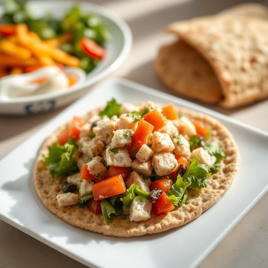 Mediterranean Tuna Salad with Whole Grain Pita Mediterranean Tuna Salad with Whole Grain Pita