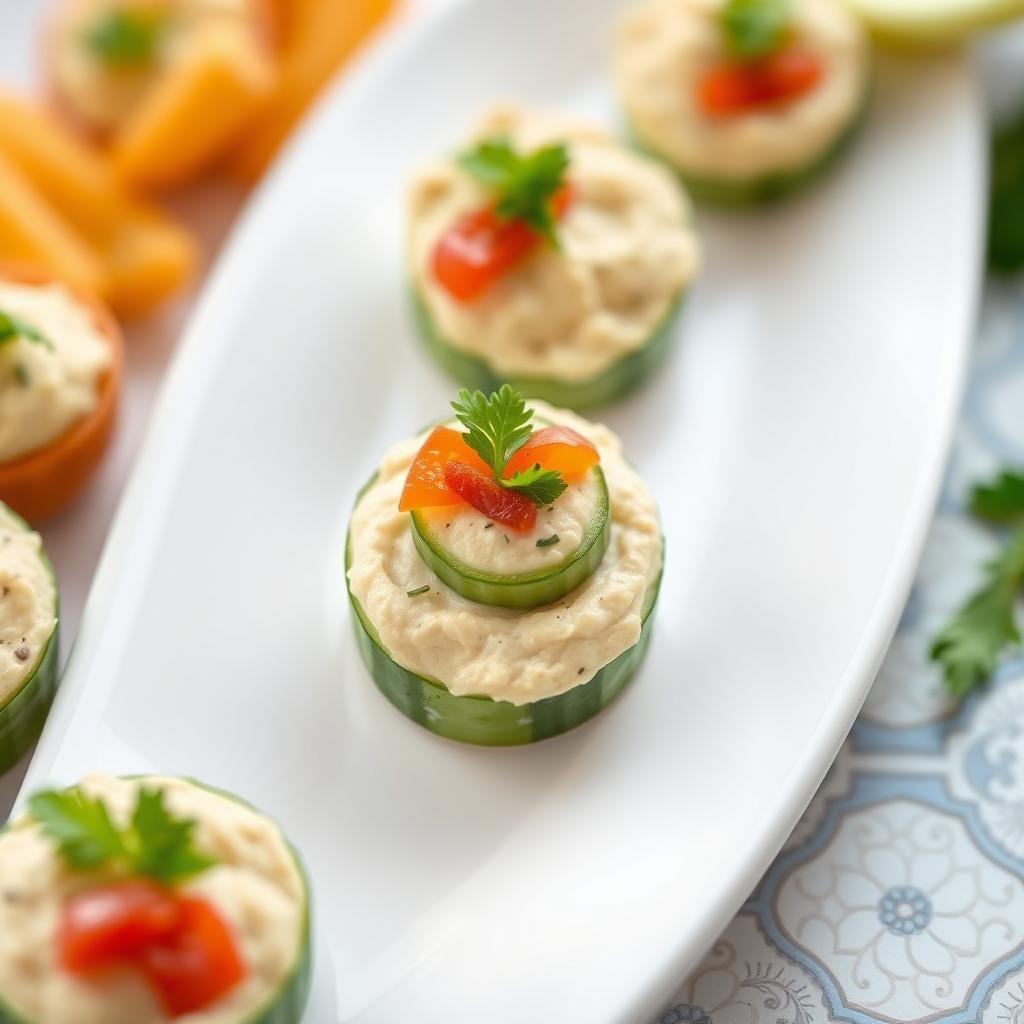 Cucumber Hummus Bites Cucumber Hummus Bites