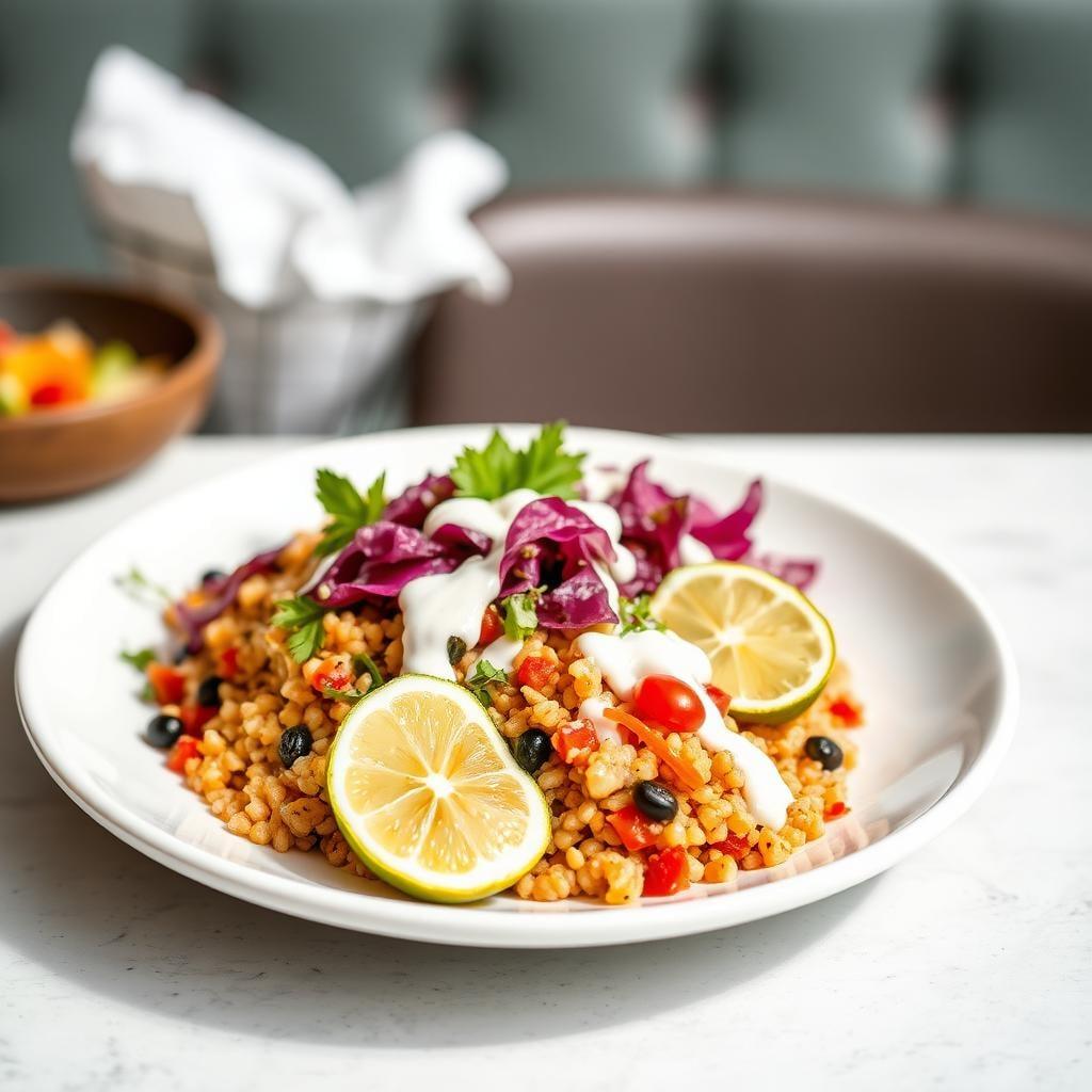 Mexican-Style Grain Bowls with Lime Dressing Mexican-Style Grain Bowls with Lime Dressing