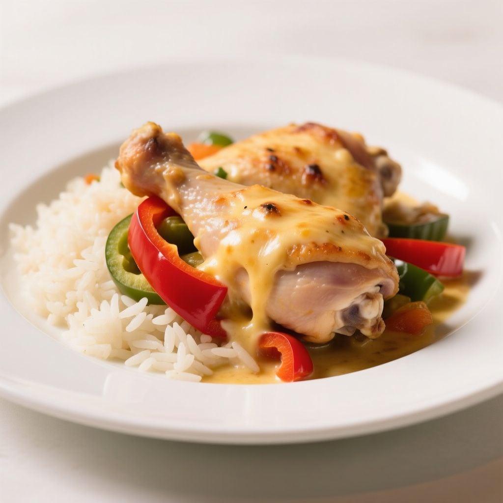 One-Skillet Cheesy Chicken and Rice with Hidden Vegetables One-Skillet Cheesy Chicken and Rice with Hidden Vegetables