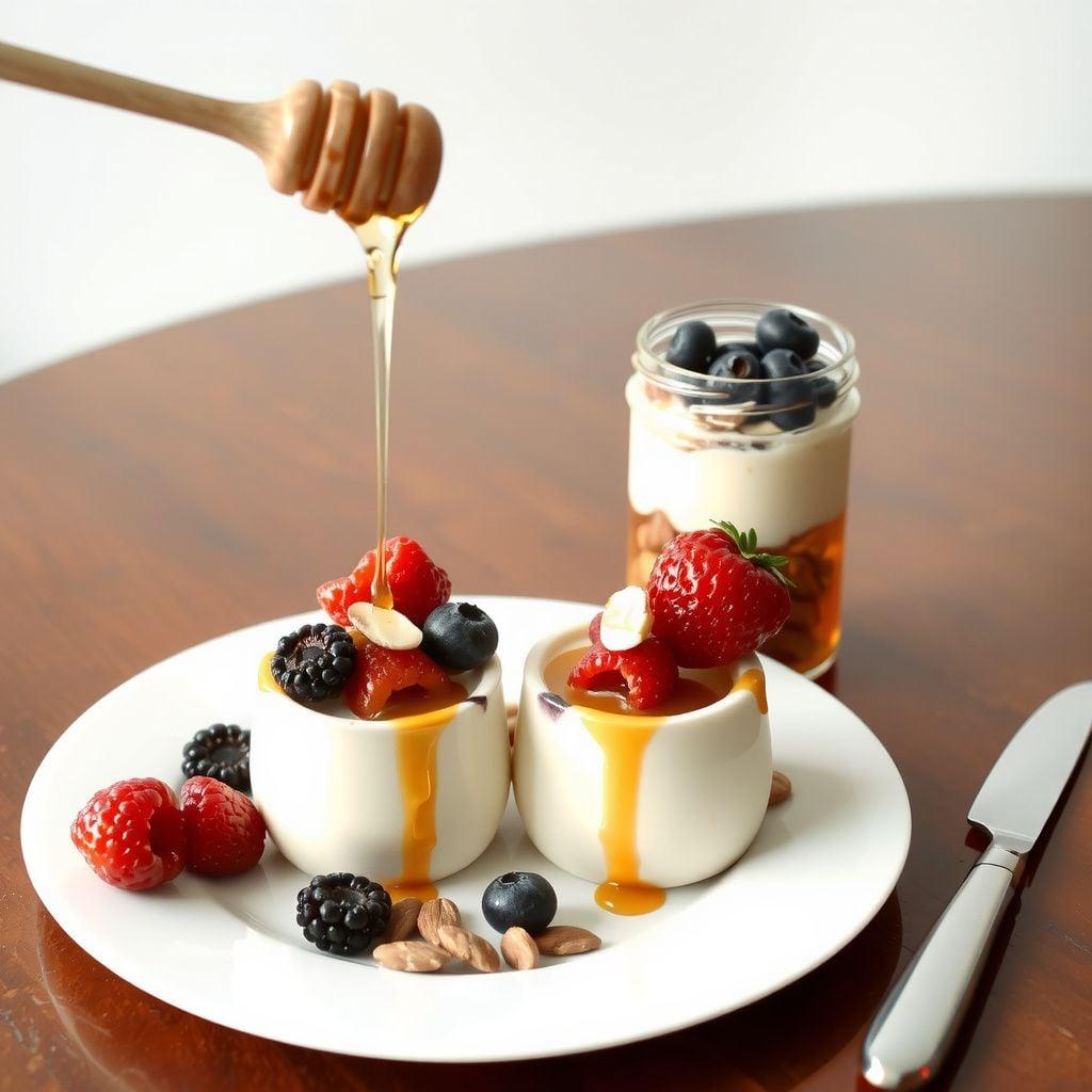 Yogurt Parfaits with Berries and Honey Yogurt Parfaits with Berries and Honey