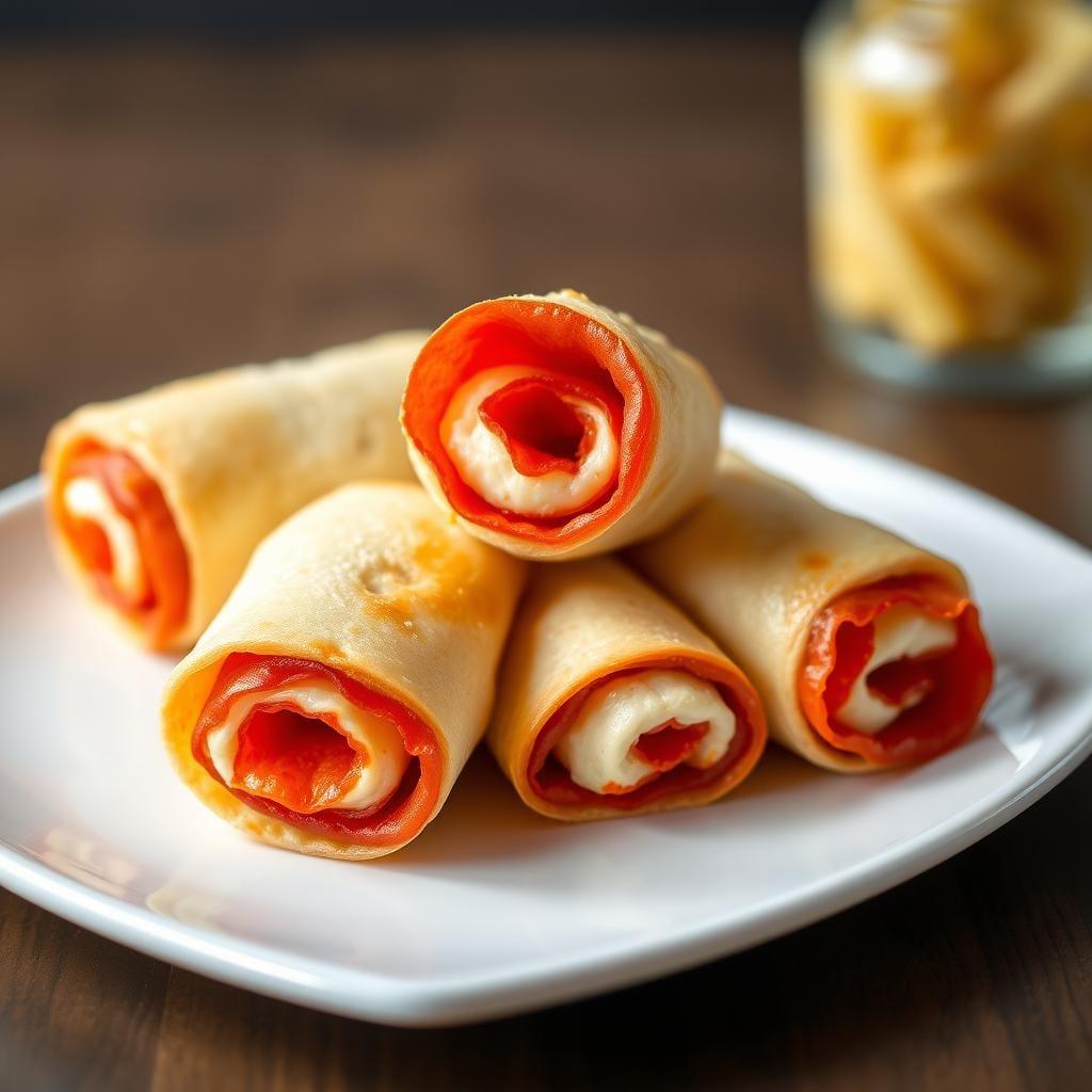 Pepperoni & Cheese Roll-Ups Pepperoni & Cheese Roll-Ups