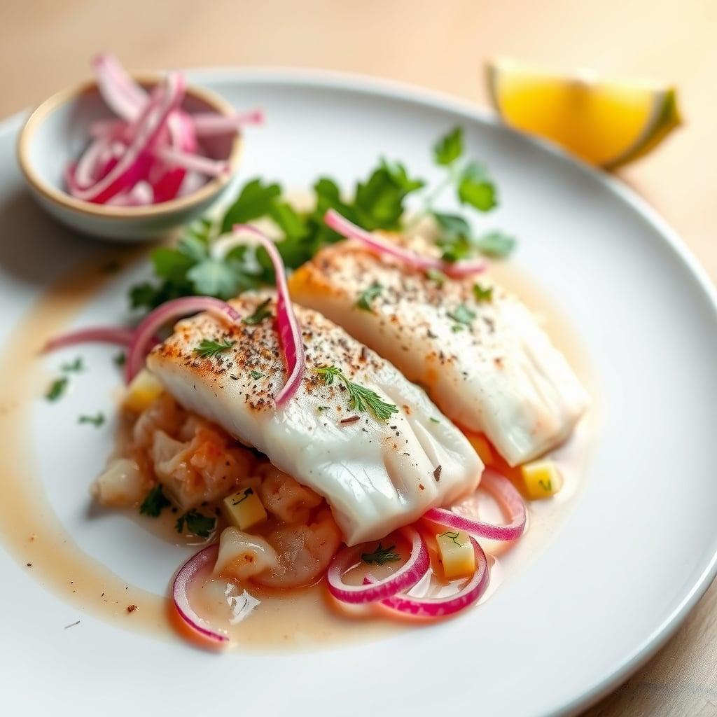 Classic Peruvian Sea Bass Ceviche with Leche de Tigre Classic Peruvian Sea Bass Ceviche with Leche de Tigre