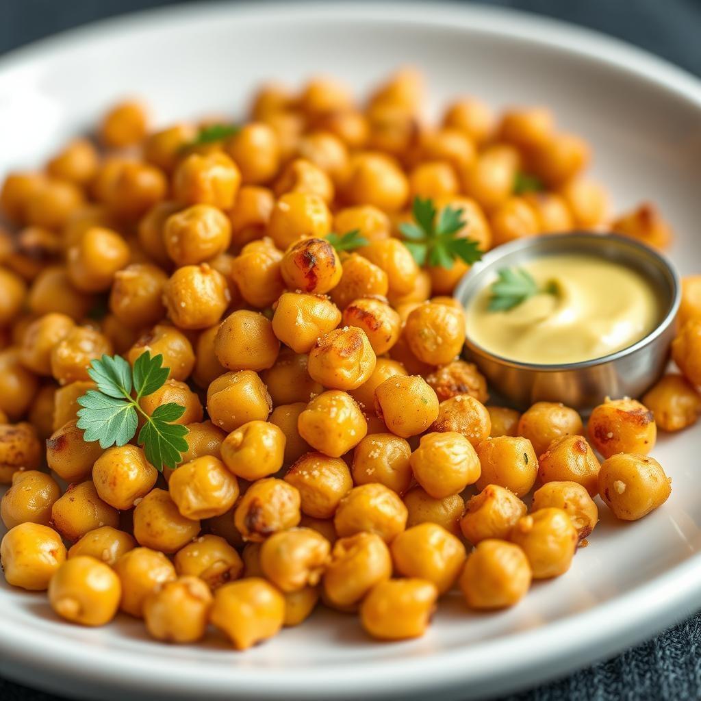 Crunchy Roasted Chickpeas with Protein Boost Crunchy Roasted Chickpeas with Protein Boost