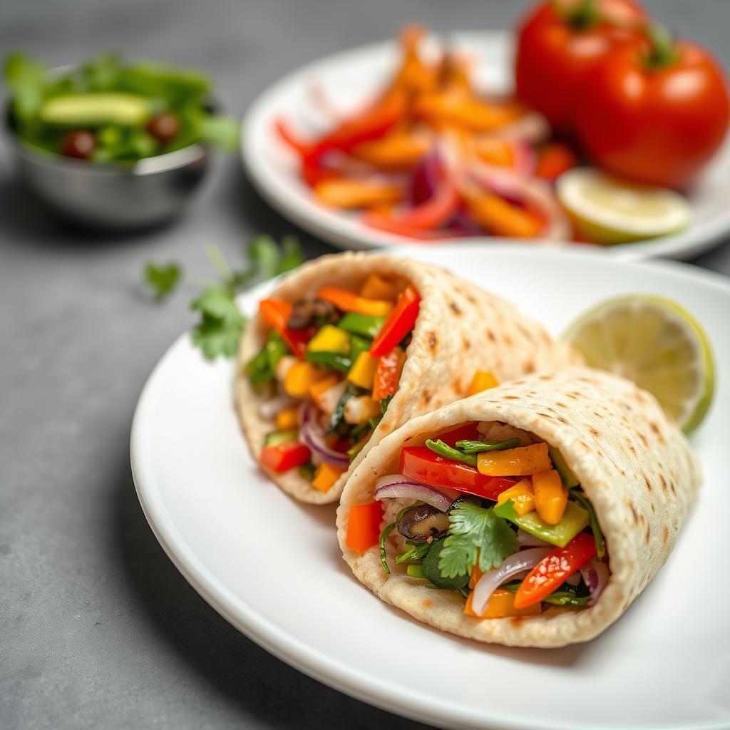 Rainbow Veggie Pita Pockets Rainbow Veggie Pita Pockets
