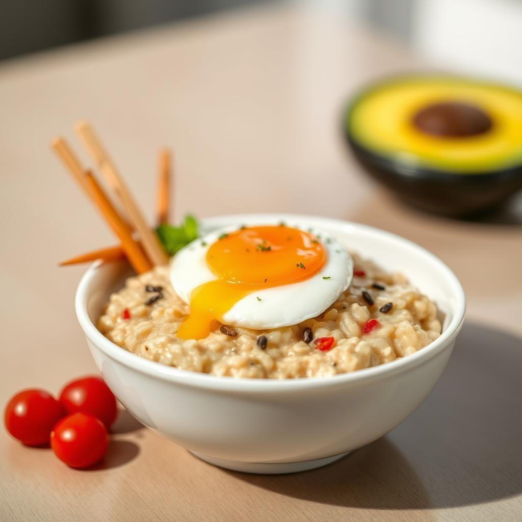 Savory Miso Oatmeal with Soft-Boiled Egg Savory Miso Oatmeal with Soft-Boiled Egg