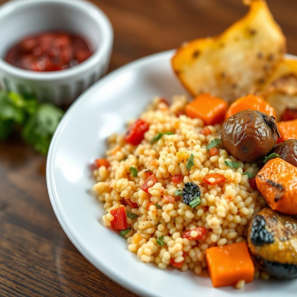 Moroccan Spiced Couscous with Roasted Vegetables Moroccan Spiced Couscous with Roasted Vegetables