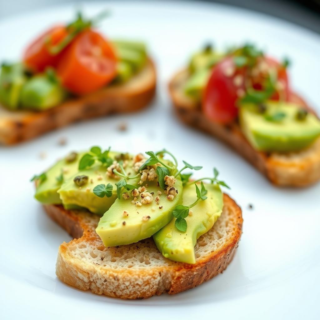 Avocado Toast with Microgreens and Cracked Pepper