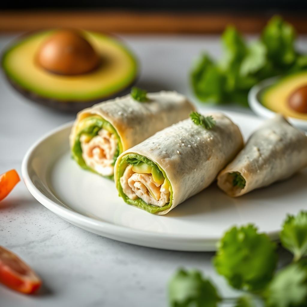 Avocado and Turkey Breakfast Roll-Ups