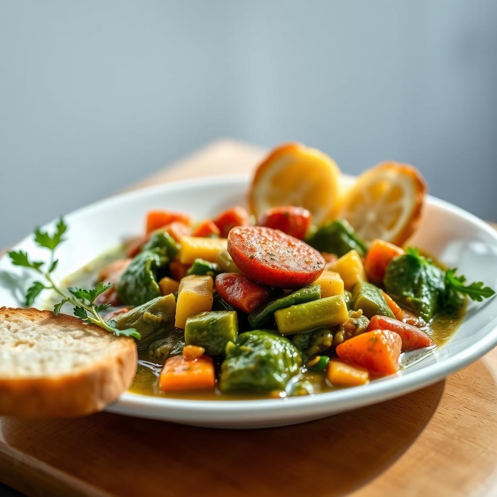 Portuguese Caldo Verde with Smoked Paprika Chorizo Portuguese Caldo Verde with Smoked Paprika Chorizo