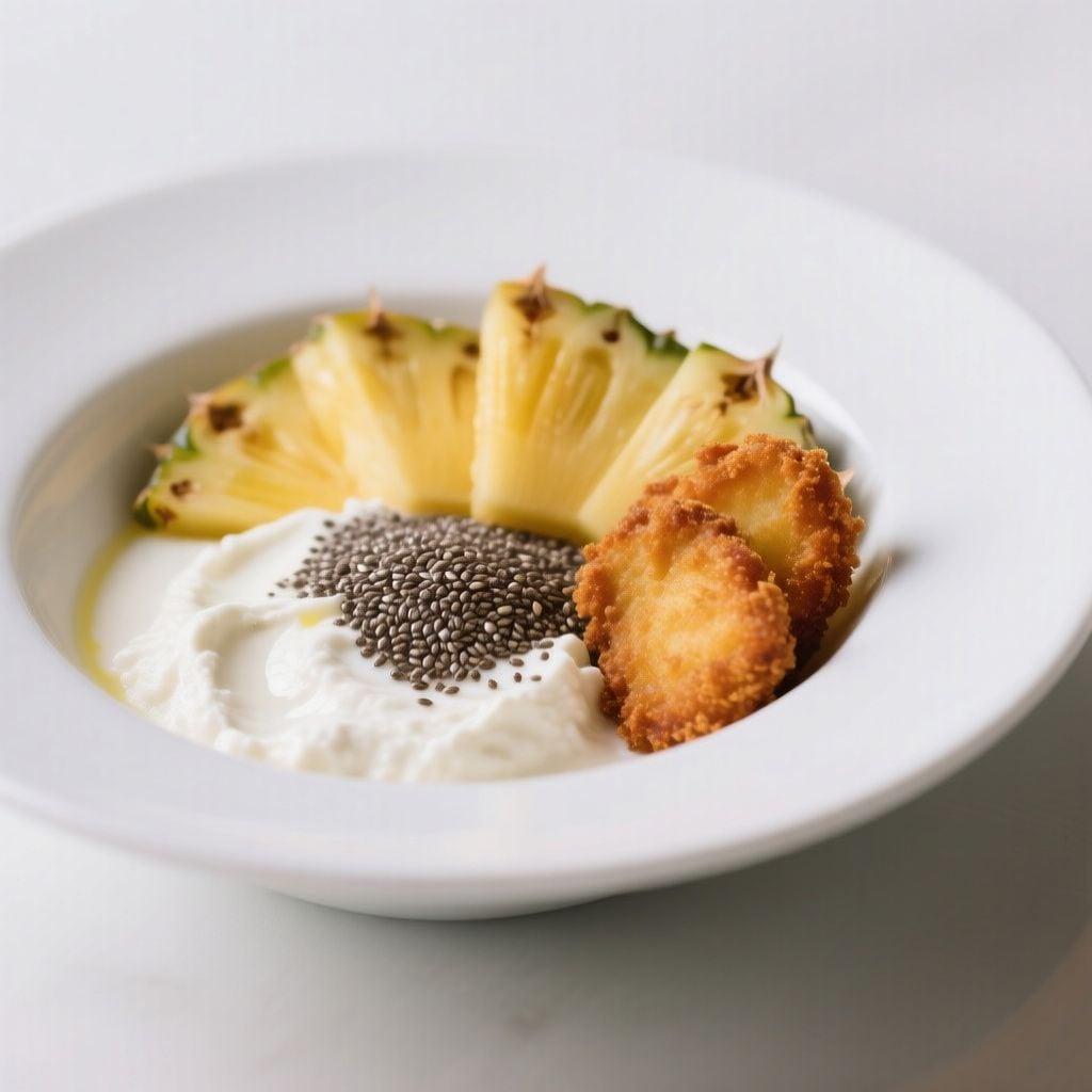 Warm Spiced Pineapple and Chia Cottage Cheese Bowl Warm Spiced Pineapple and Chia Cottage Cheese Bowl