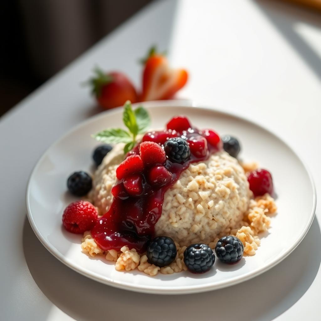 Overnight Steel-Cut Oats with Berry Compote Overnight Steel-Cut Oats with Berry Compote