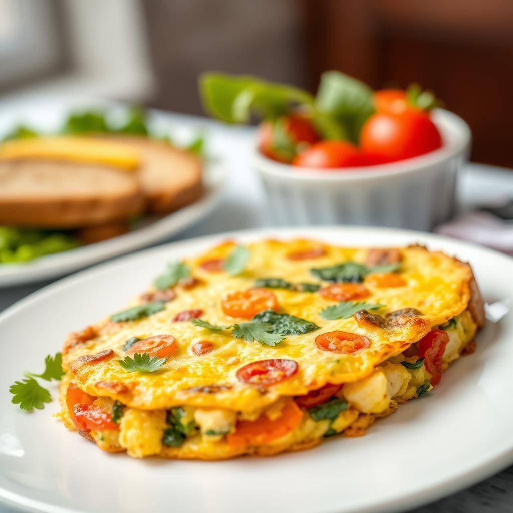 Savory Vegetable Frittata with Whole Grain Toast Savory Vegetable Frittata with Whole Grain Toast