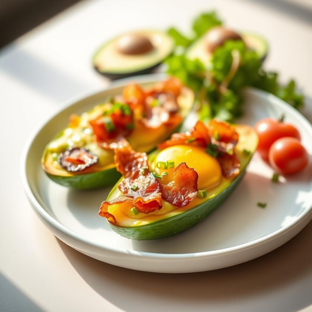Avocado Bacon Breakfast Boats