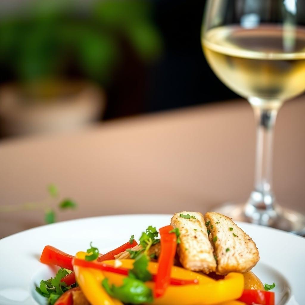 Southwestern Chicken Fajita Salad with Cilantro-Lime Vinaigrette Southwestern Chicken Fajita Salad with Cilantro-Lime Vinaigrette