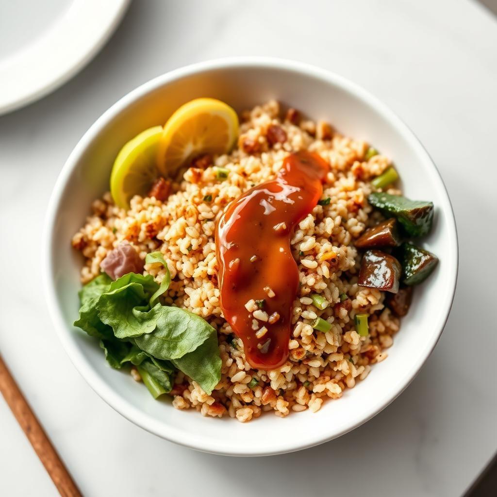 Asian-Inspired Quinoa Bowl with Sesame Dressing