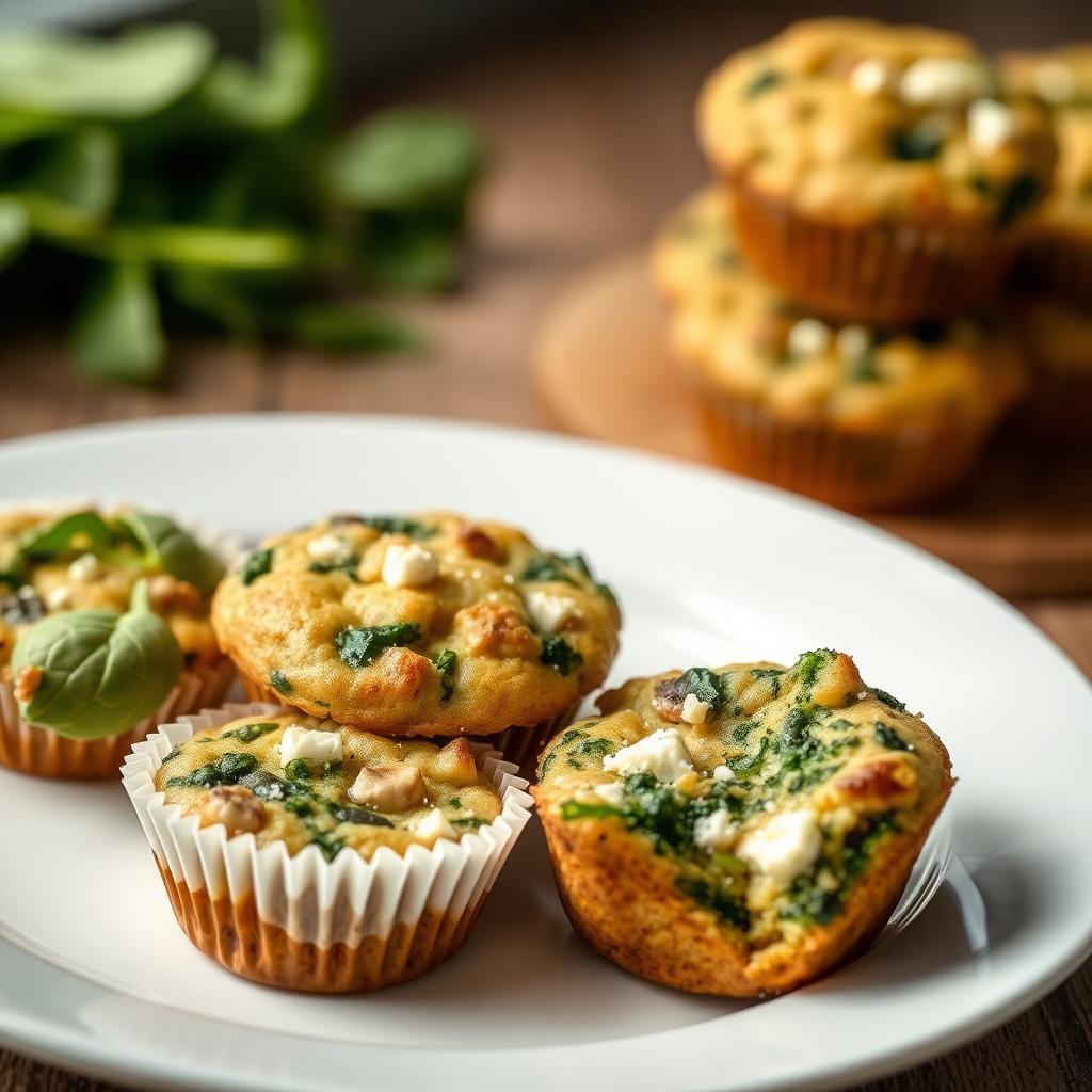 Savory Spinach and Feta Breakfast Muffins Savory Spinach and Feta Breakfast Muffins