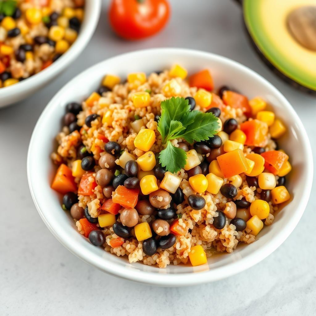 Southwest Black Bean & Corn Quinoa Bowls Southwest Black Bean & Corn Quinoa Bowls