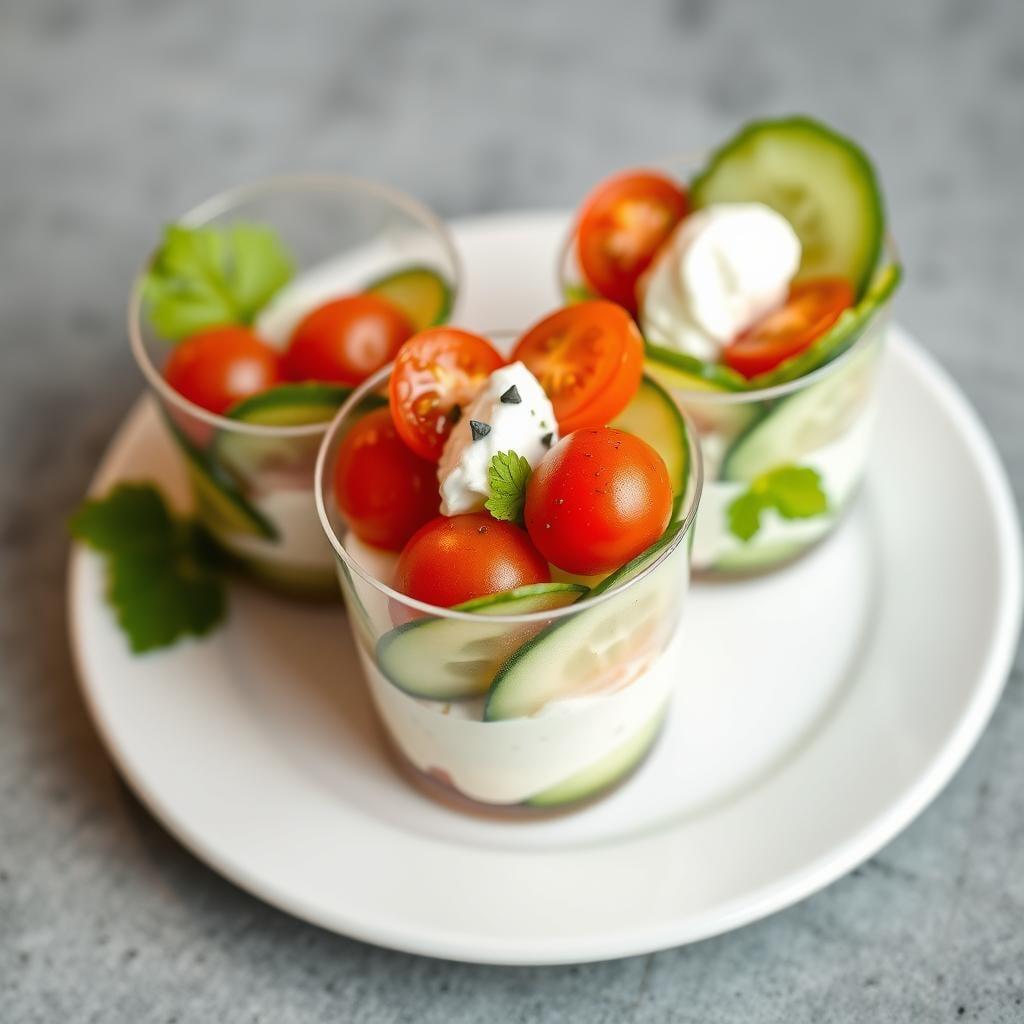 Cucumber Tomato Snack Cup Cucumber Tomato Snack Cup