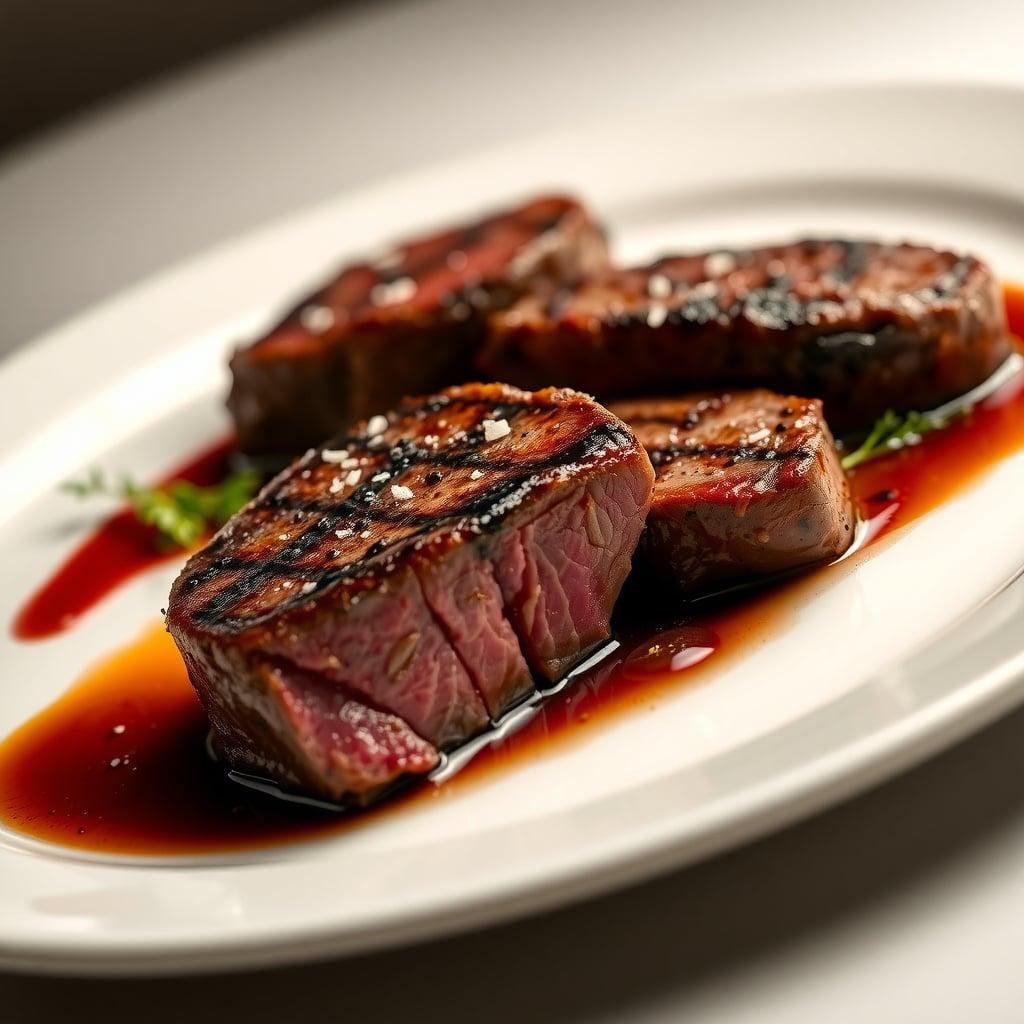 Pan-Seared Steak with Red Wine Shallot Reduction Pan-Seared Steak with Red Wine Shallot Reduction