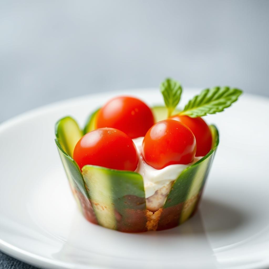 Cucumber Tomato Snack Cup Cucumber Tomato Snack Cup