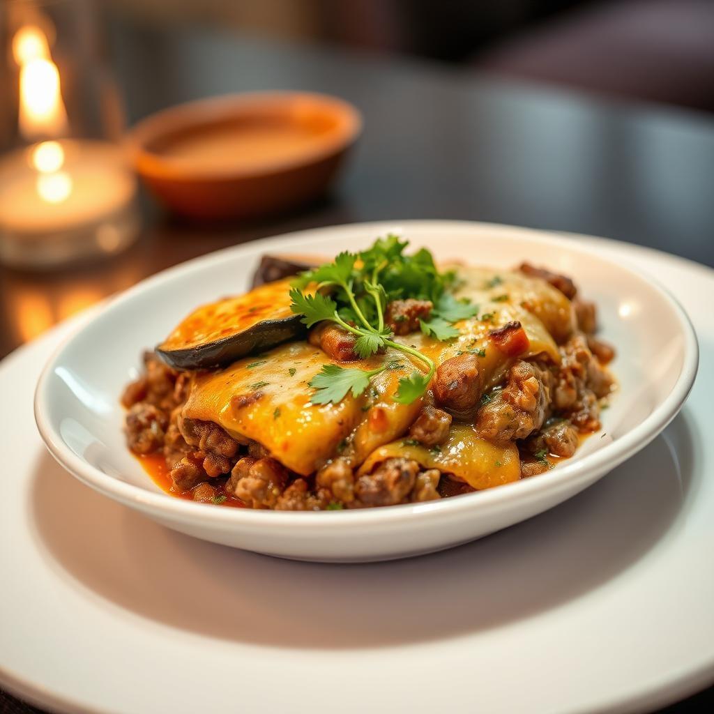 Eggplant and Ground Beef Casserole with Fresh Herbs Eggplant and Ground Beef Casserole with Fresh Herbs