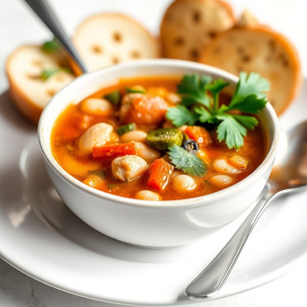 Minestrone Soup with Seasonal Vegetables and Cannellini Beans Minestrone Soup with Seasonal Vegetables and Cannellini Beans