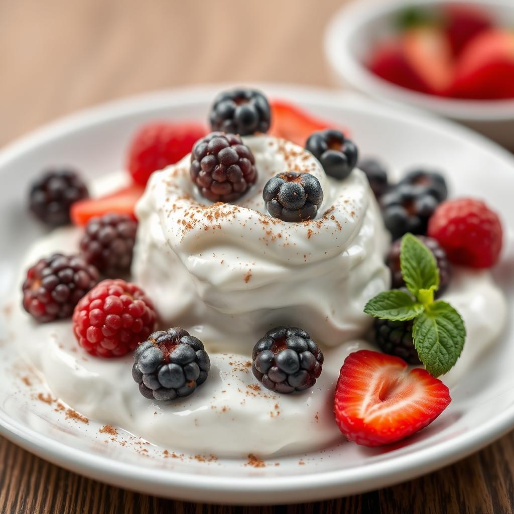 Greek Yogurt with Berries and Cinnamon Greek Yogurt with Berries and Cinnamon