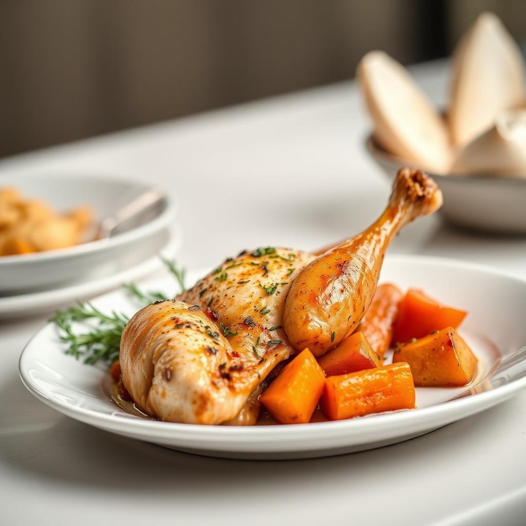 Garlic & Herb Roasted Chicken with Root Vegetables Garlic & Herb Roasted Chicken with Root Vegetables