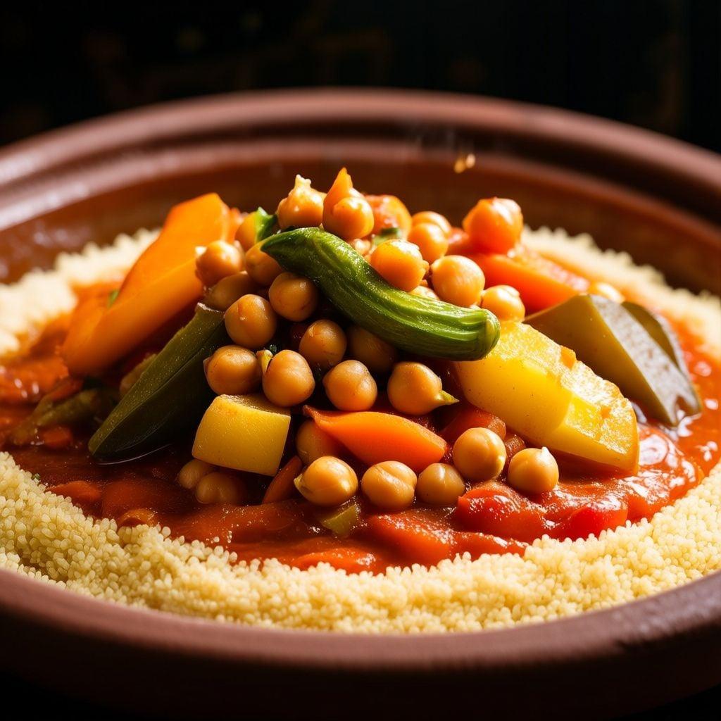 Moroccan-Spiced Chickpea & Root Vegetable Tagine Moroccan-Spiced Chickpea & Root Vegetable Tagine