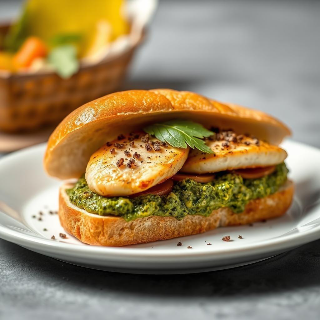 Italian Chicken Pesto Sandwich Italian Chicken Pesto Sandwich