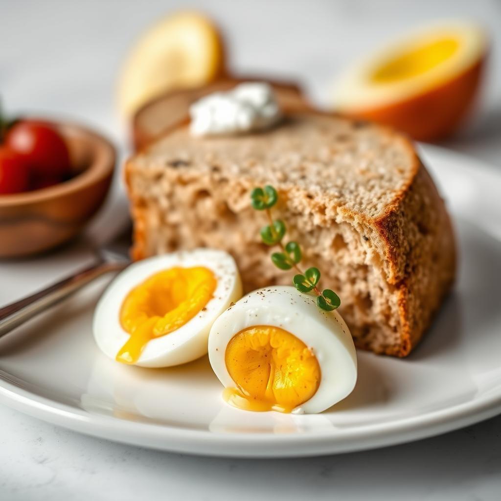 Hard-Boiled Eggs with Whole Grain Toast Hard-Boiled Eggs with Whole Grain Toast