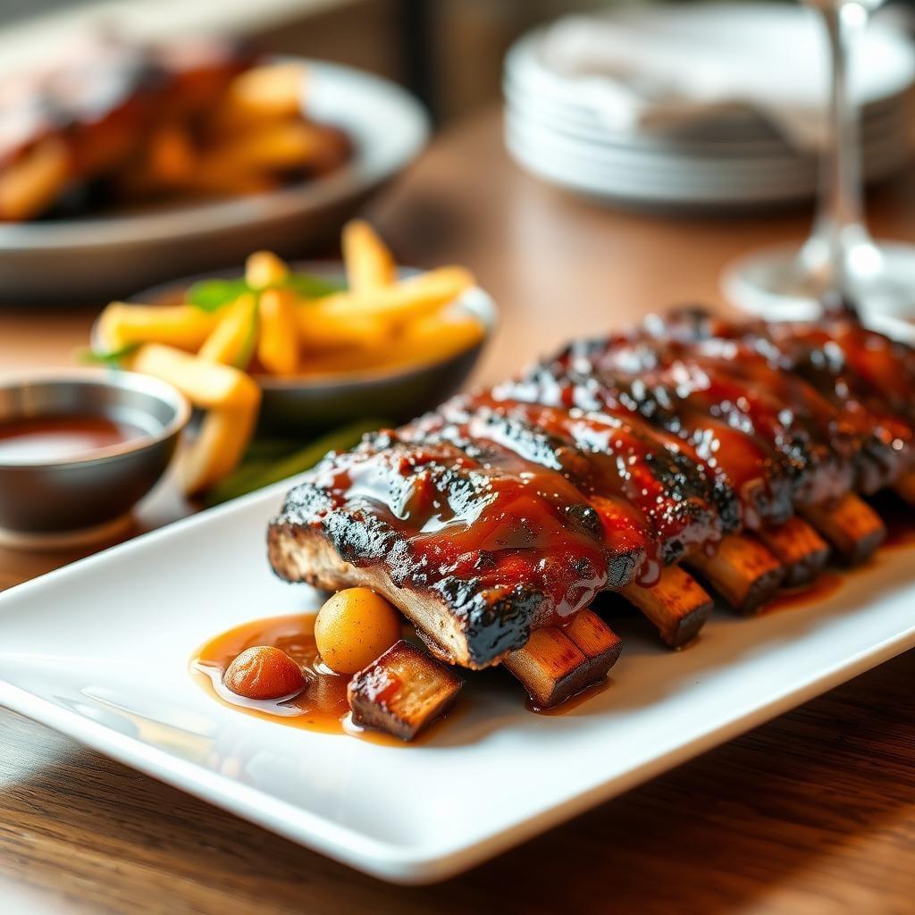 3-2-1 Method Applewood Smoked Baby Back Ribs with Bourbon Maple Glaze