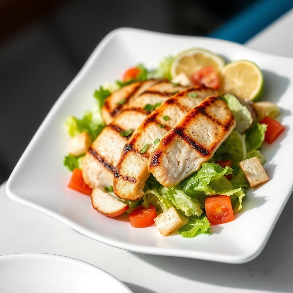 Classic Caesar Salad with Grilled Chicken Classic Caesar Salad with Grilled Chicken
